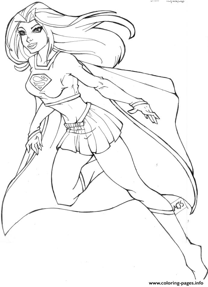 690x951 Luxury Supergirl Coloring Pages 26 For Characters Coloring Pages