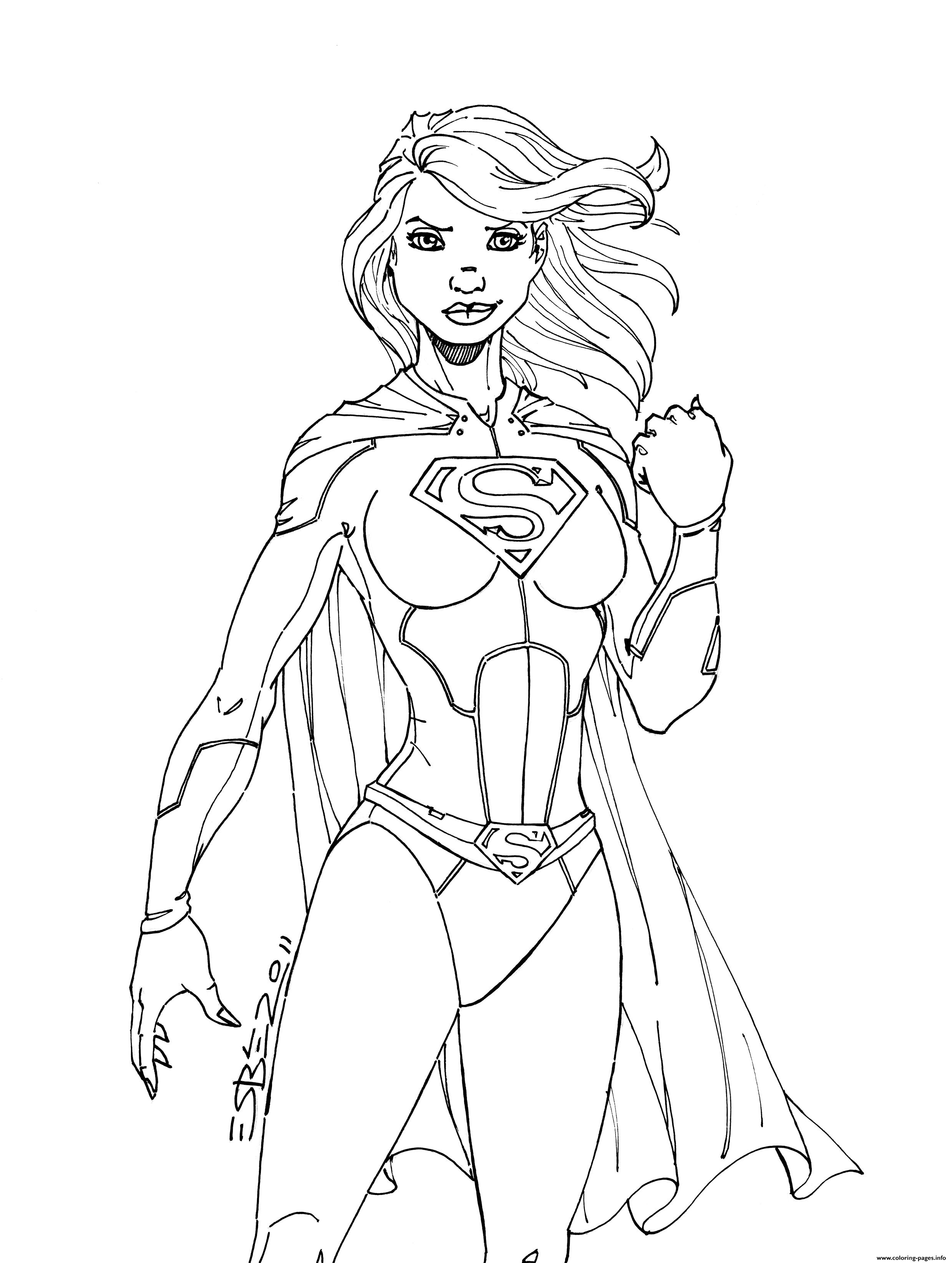 2478x3288 Print Superwoman Power Girl Coloring Pages Coloring Pages