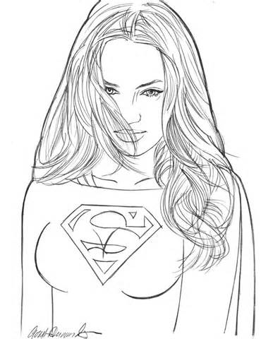 370x480 Superwoman Coloring Pages