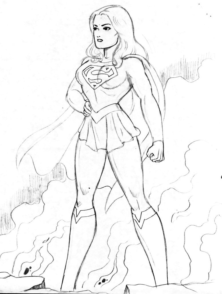 Superwoman Drawing