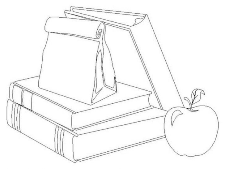 728x546 School Supplies Coloring Pages