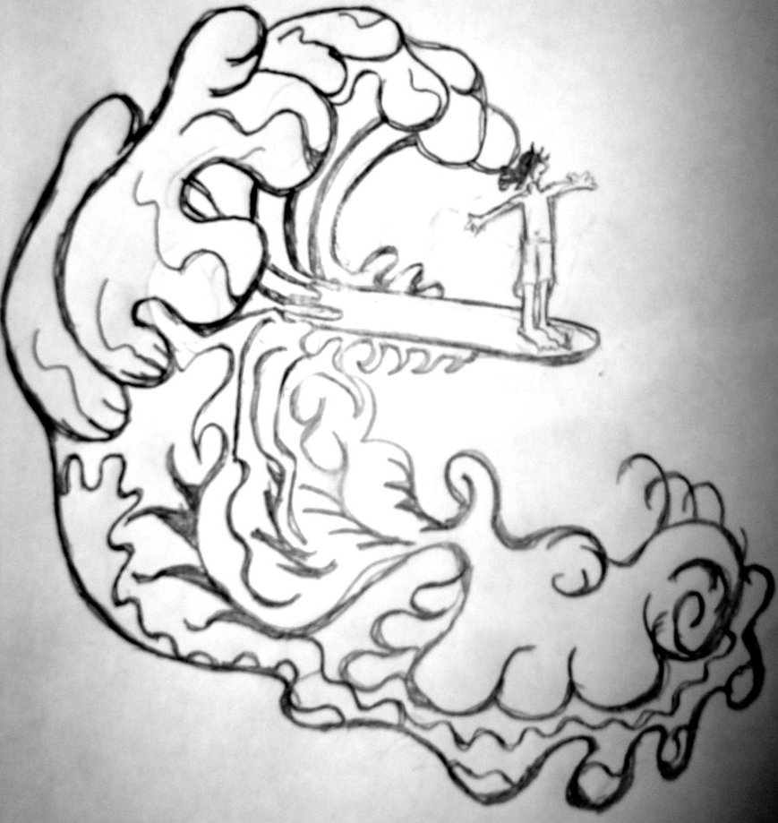 869x919 Surf Tattoo By Inkislife