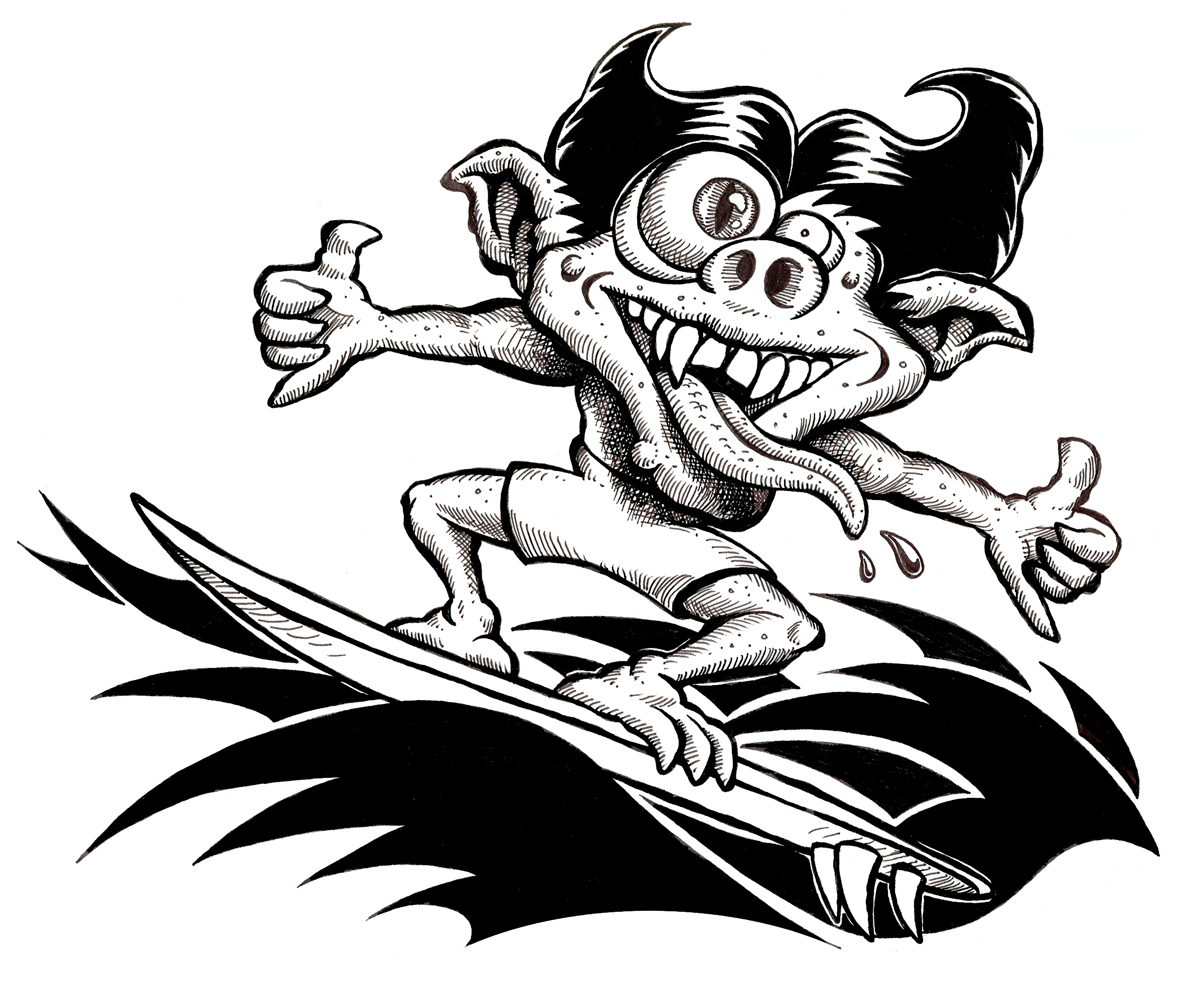 2400x1968 Surfing Johnny