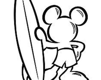 340x270 Mickey Surfer Svg Etsy