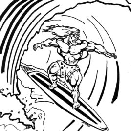 268x268 Surfer Boy Coloring Page Kids Drawing And Coloring Pages