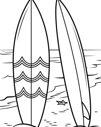 Surfboard Drawing at GetDrawings | Free download