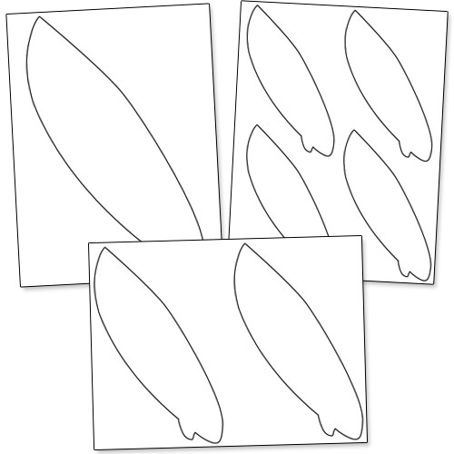 500x500 Printable Surfboard Templates From Hawaiian