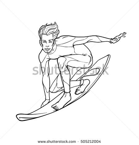 450x470 Summer Water Sportctivities. Smiling Surfer In Drysuit Riding