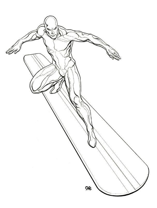 607x800 The Silver Surfer By Frank Cho Comic Art Comic Art