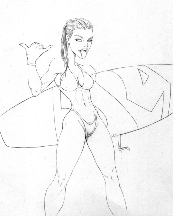 600x750 Super Surfer Girl By Mbond3
