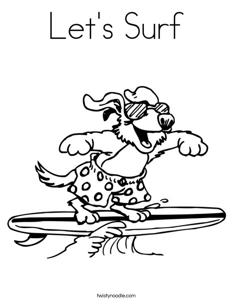 468x605 Let's Surf Coloring Page