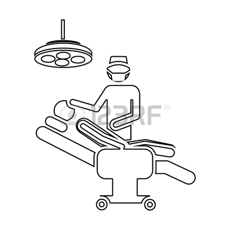 450x450 Color Pencil Drawing Of Pictogram Person With Surgeon Vector