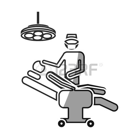 450x450 Grayscale Silhouette With Pictogram Person With Surgeon Vector