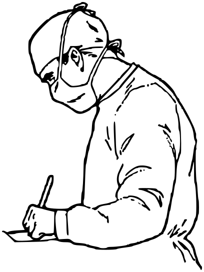 408x544 Surgeon Lineart