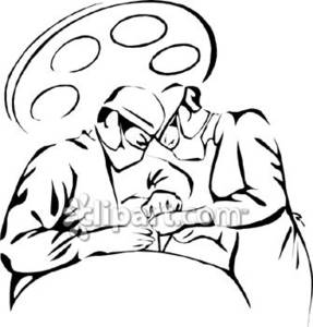 287x300 Surgeons Performing Surgery On A Patient Royalty Free Clipart Picture