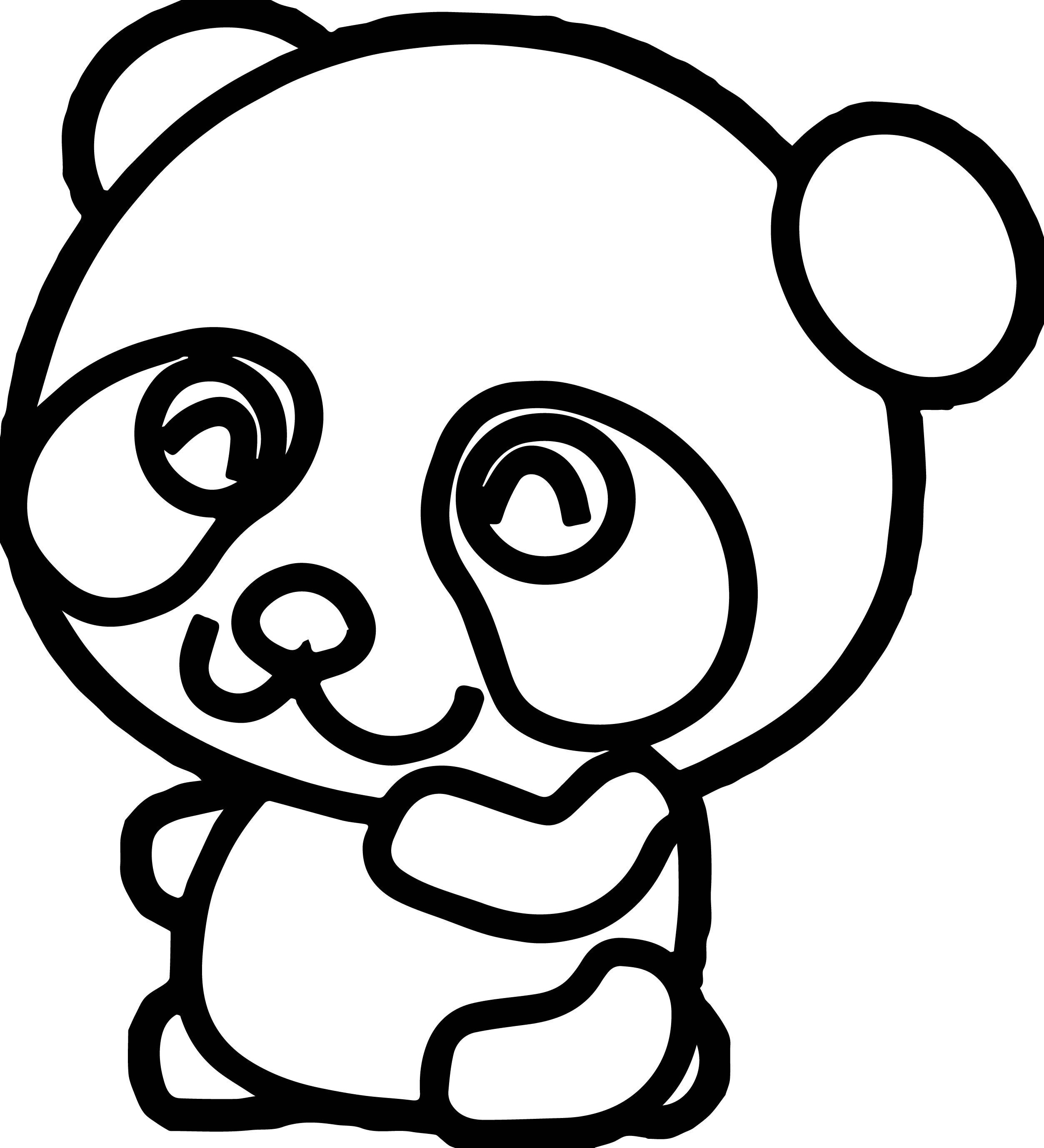 2506x2756 Surprise Panda Coloring Pages In Tiny Image Printables