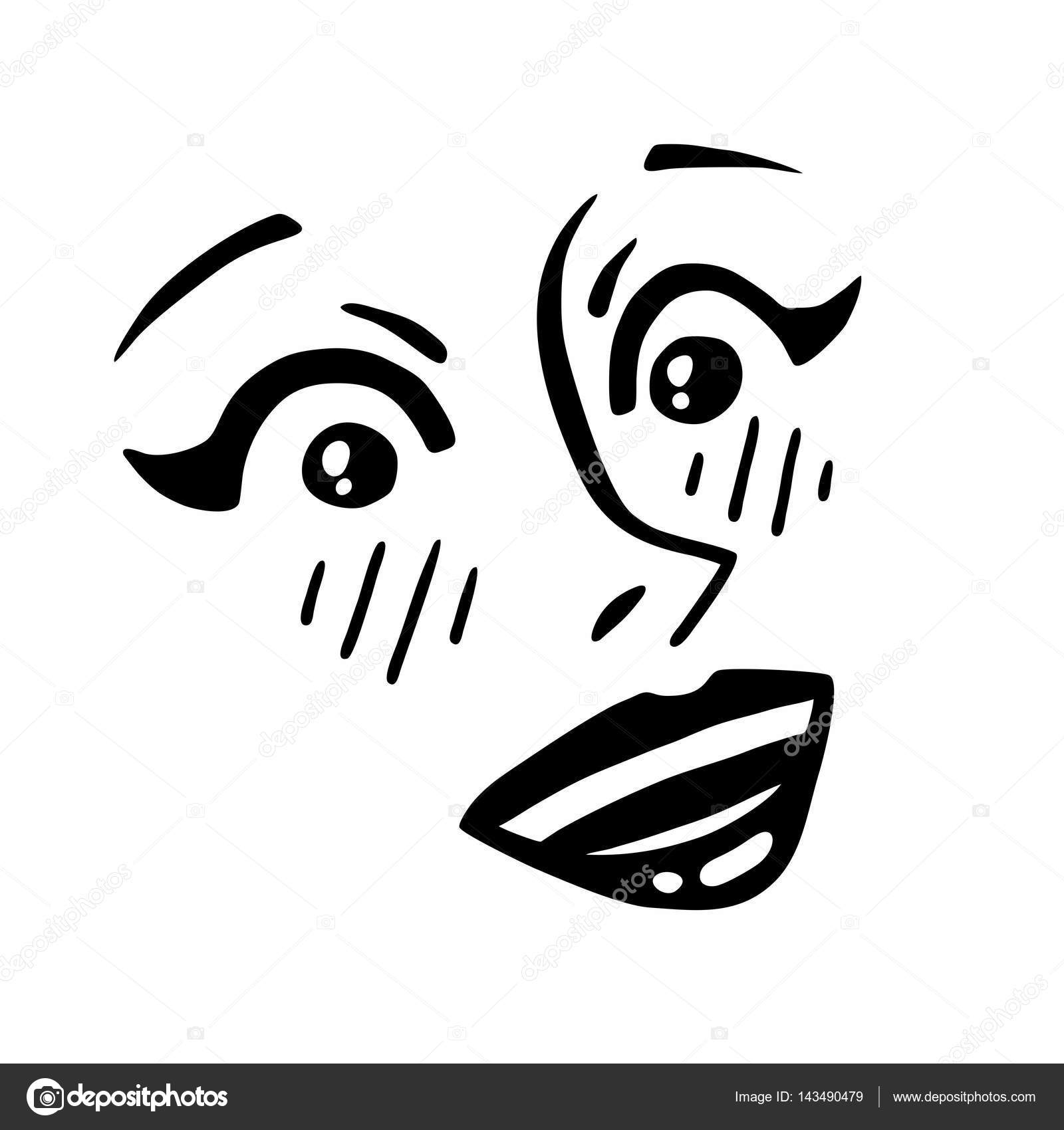 1600x1700 Surprised Face Beautiful Girl Stock Vector Alien Zagrebelna