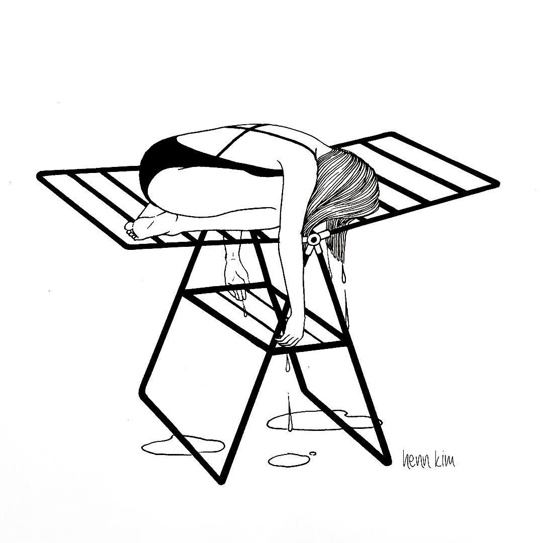 1080x1080 Henn Kim Is An Illustrator Who Draws Only Black And White