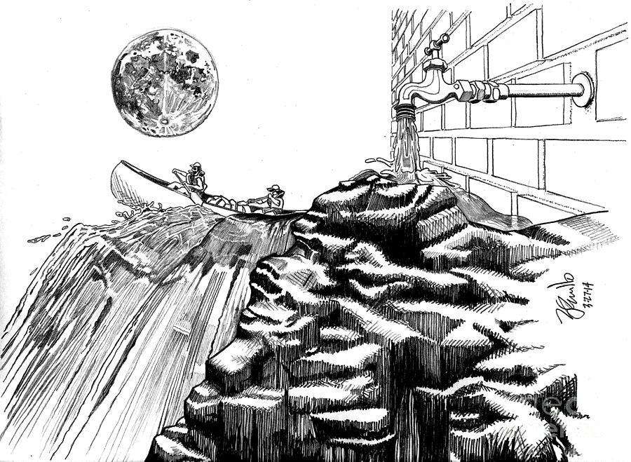 900x659 Gravity Vs Proportion Drawing By Andrew Cravello