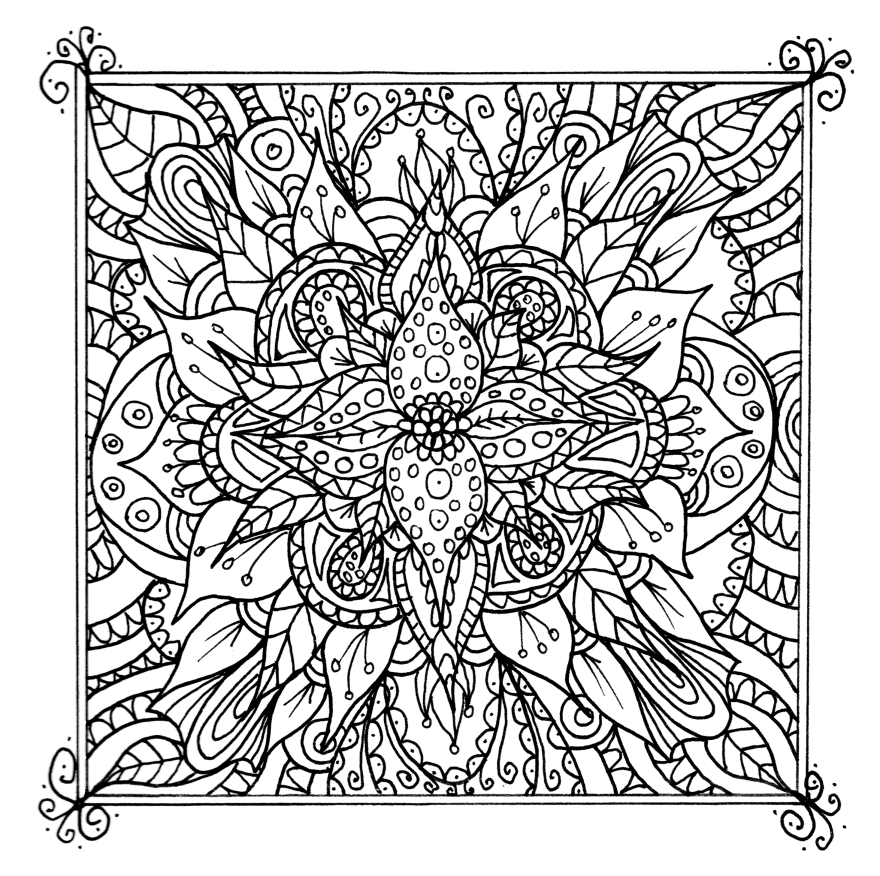 880x876 I Create Coloring Mandalas And Give Them Away For Free Bored Panda