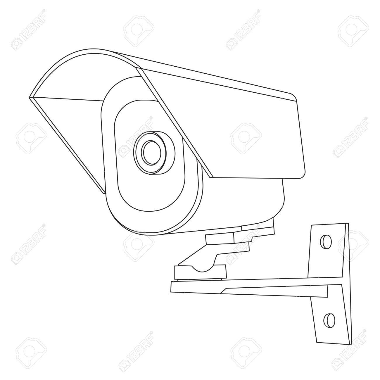 Surveillance Camera Drawing at GetDrawings | Free download