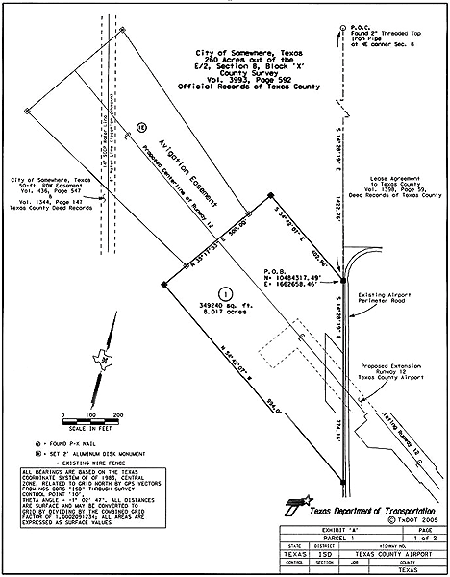 450x577 Txdot Survey Manual Avigation Easements
