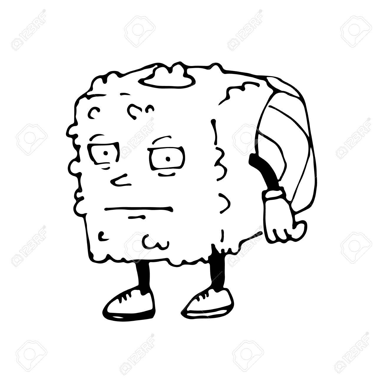 1300x1300 Roll Of The Character. Sketch Cartoon. The Emotion Of Indifference