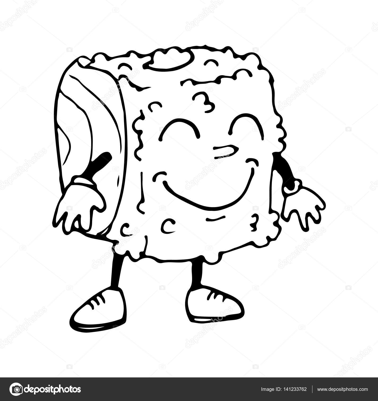 1600x1700 Roll A Character. Sketch Cartoon. The Emotion Of Joy. Vector