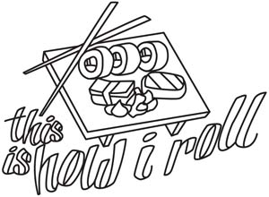 300x220 Sushi Roll Urban Threads Unique And Awesome Embroidery Designs