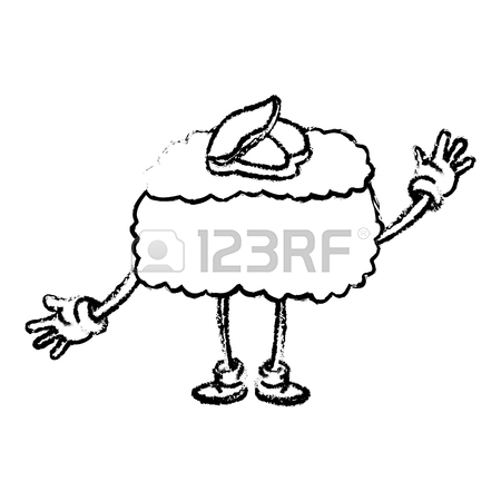 450x450 Cartoon Sushi With Plate Oriental Food Traditional Dinner Vector