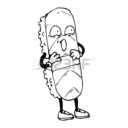 450x450 Color Roll In Cartoon Style. A Sketch Of The Character. Emotions