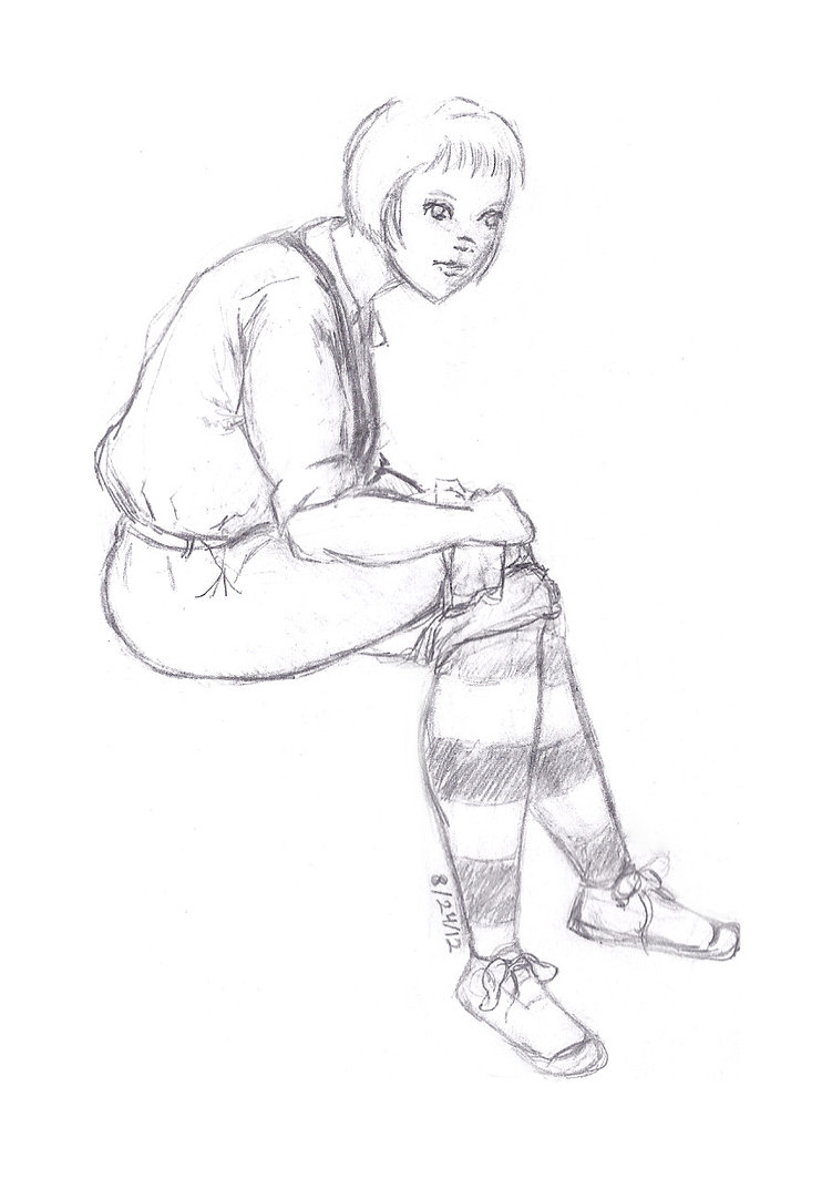 751x1064 Girl With Suspenders By Arixa