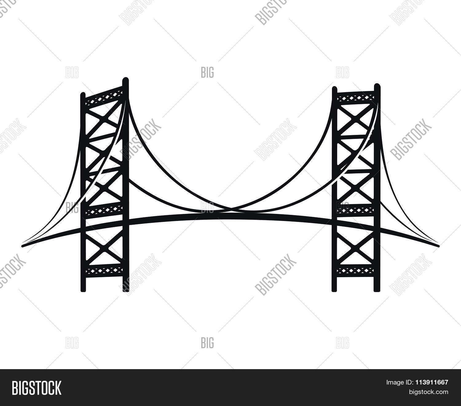 Suspension Bridge Drawing at GetDrawings | Free download