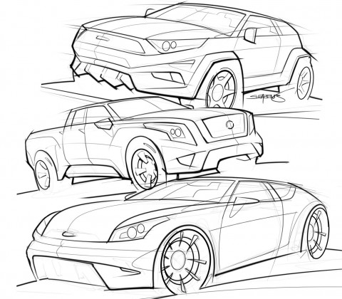 Suv Drawing at GetDrawings | Free download