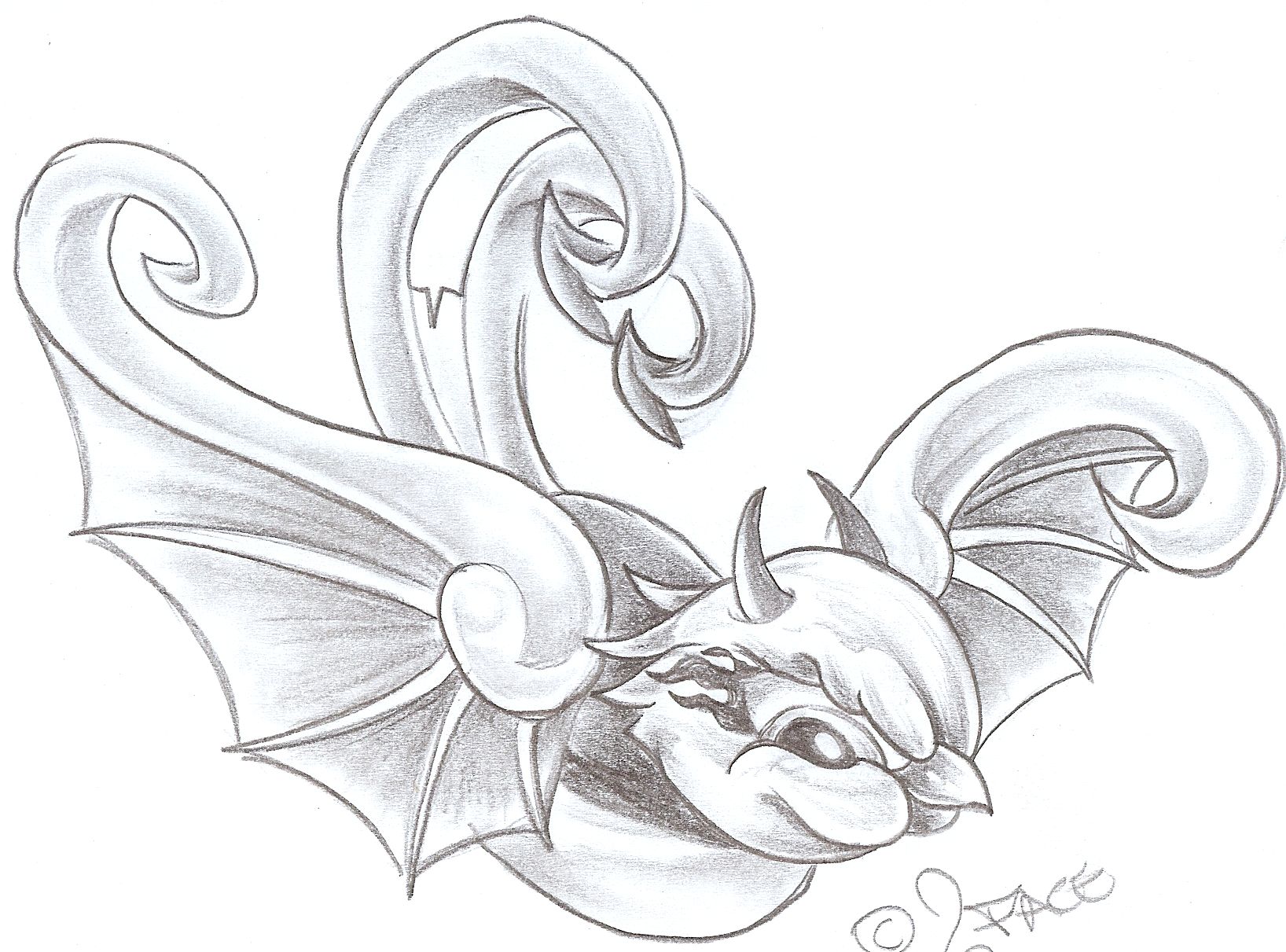 1636x1211 Swallow Evil Tattoo Design By 2face Tattoo