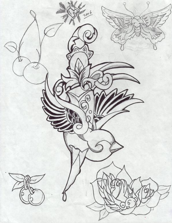 596x773 Swallow And Dagger By Swallowndagger