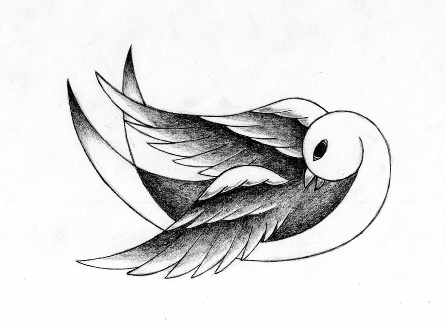 900x661 Swallow Tattoo Design By Emialvarez