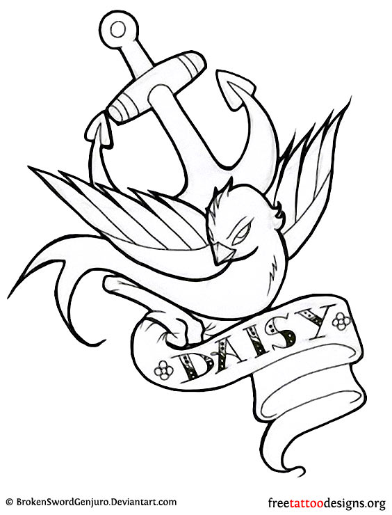 564x740 Meaning And Pictures Of Swallow Tattoo Designs