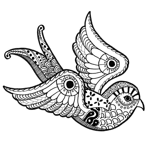 610x610 Swallow Tattoo Design