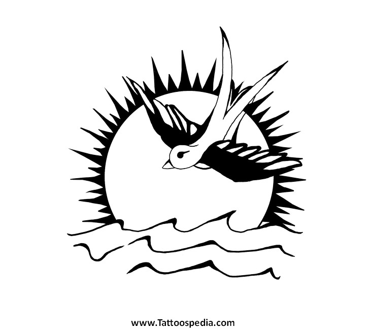 723x650 Swallow Tattoo Johnny Depp 3