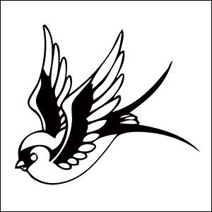 300x300 Sparrow Temporary Tattoo Beauty