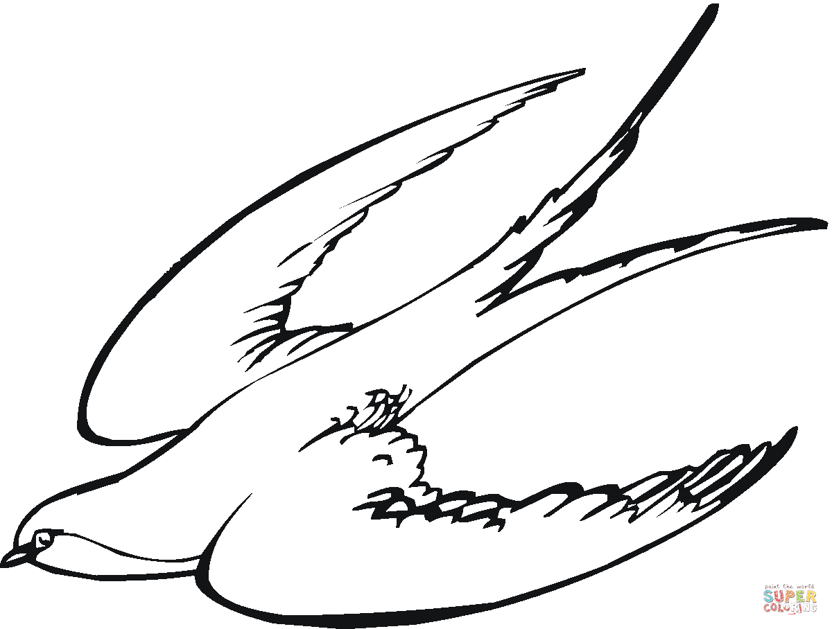 1200x908 Swallow 3 Coloring Page Free Printable Coloring Pages