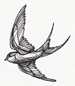 265x302 Engraved Swallow Urban Threads Unique And Awesome Embroidery