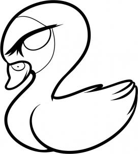 271x302 How To Draw How To Draw A Swan For Kids