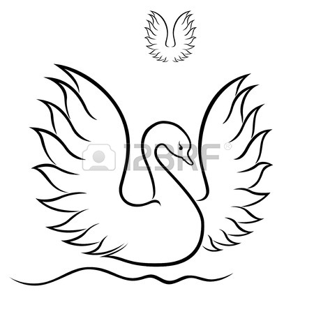 450x450 Swan Drawing Stock Photos. Royalty Free Business Images