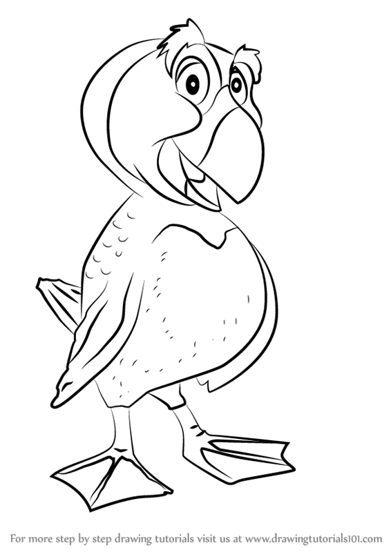 566x800 Learn How To Draw Puffin From The Swan Princess (The Swan Princess