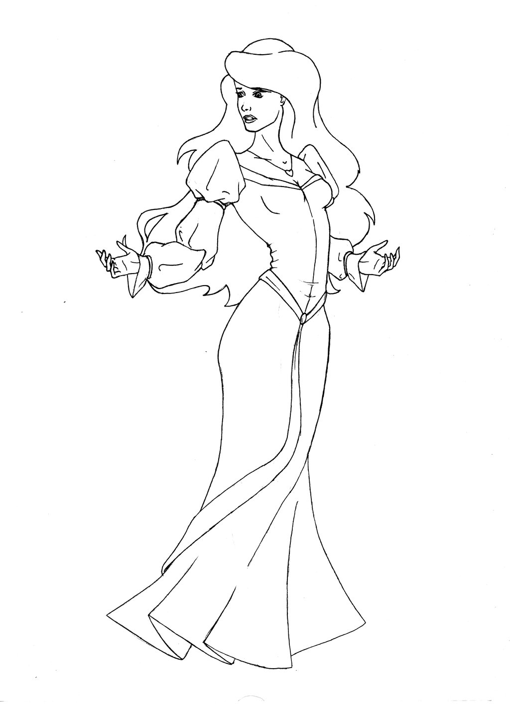1024x1415 Odette The Swan Princess Lineart By Leo888