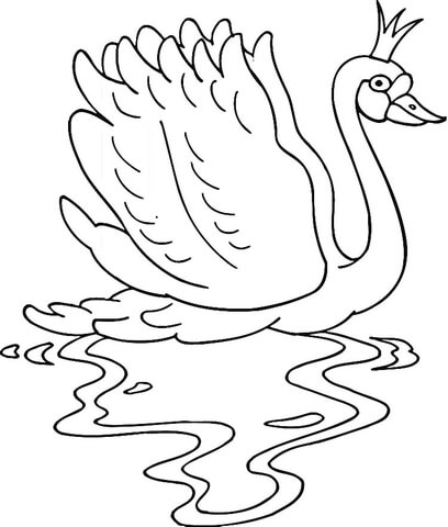 408x480 Princess Swan Coloring Page Free Printable Coloring Pages