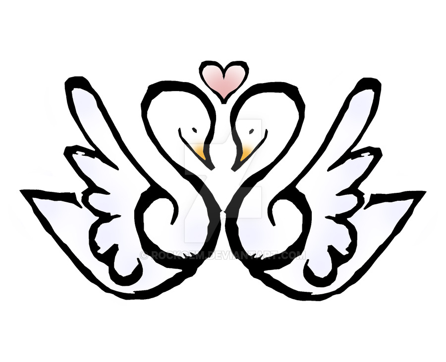 900x732 Swan Pair By Rockgem