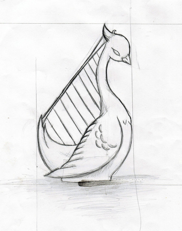 600x759 Swan Harp By Smiling Dragon